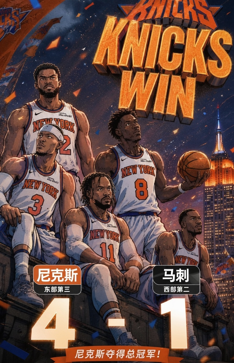 吃饭睡觉打马刺！尼克斯本赛季获得双冠王，对手都是马刺